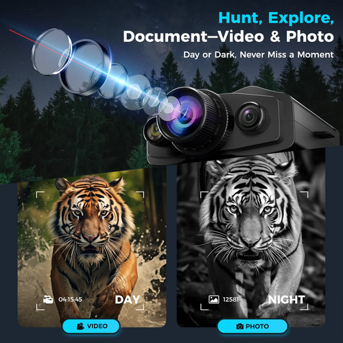 TELUHA Pro 4K Night Vision Goggles & Binoculars | 10,000mAh, 3.99" Screen, 64GB
