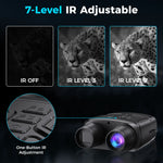 TELUHA Explorer Digital Night Vision Goggles & Binoculars, Black - 3
