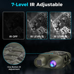 TELUHA Explorer Digital Night Vision Goggles & Binoculars, Black - 11